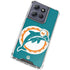 NFL Miami Dolphins Retro Logo Moto G Play 5G (2025) Clear Case